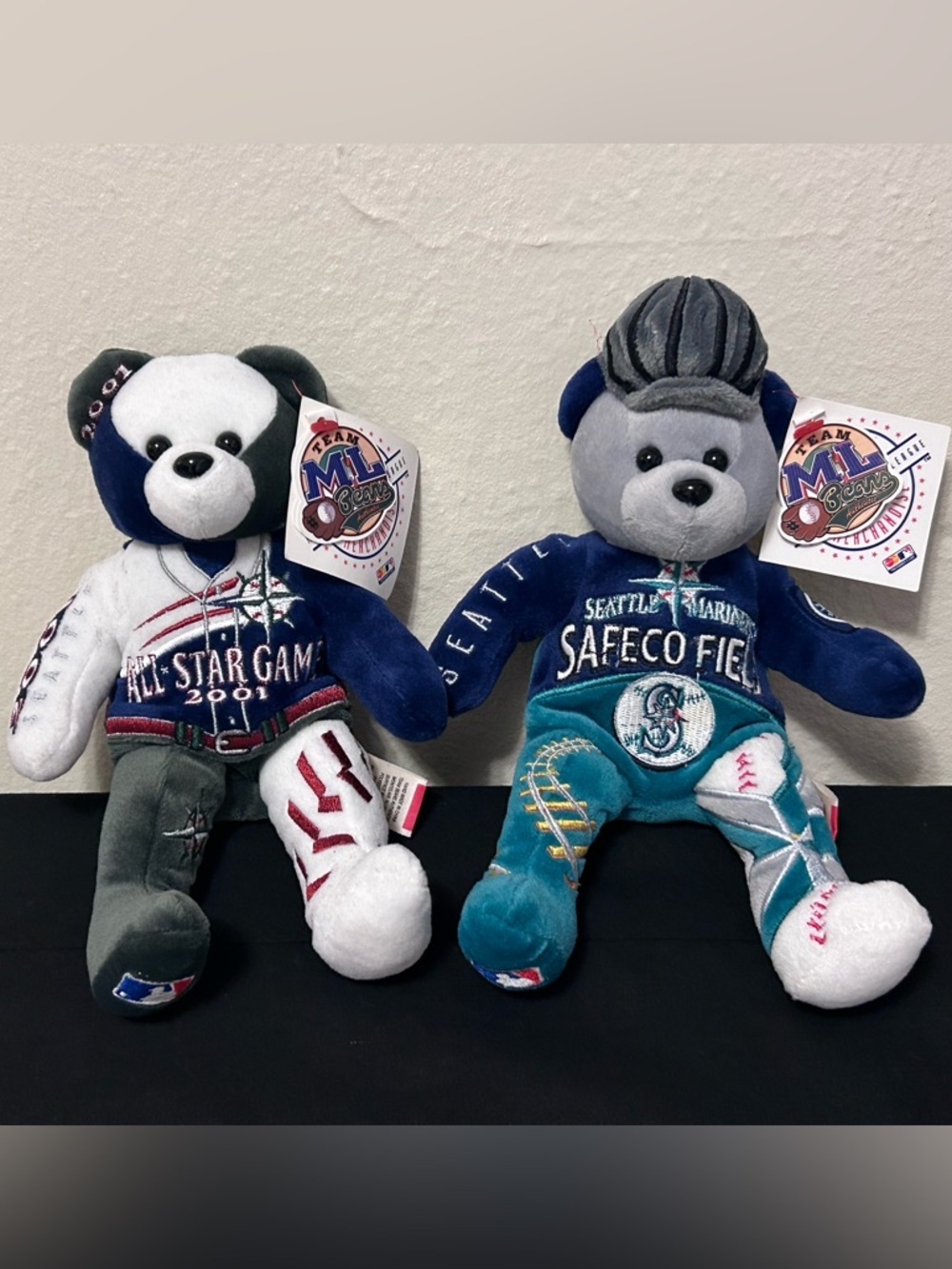 Seattle Mariners Beanie Bears 2001 All Star Game & Safeco Field Train Themed
